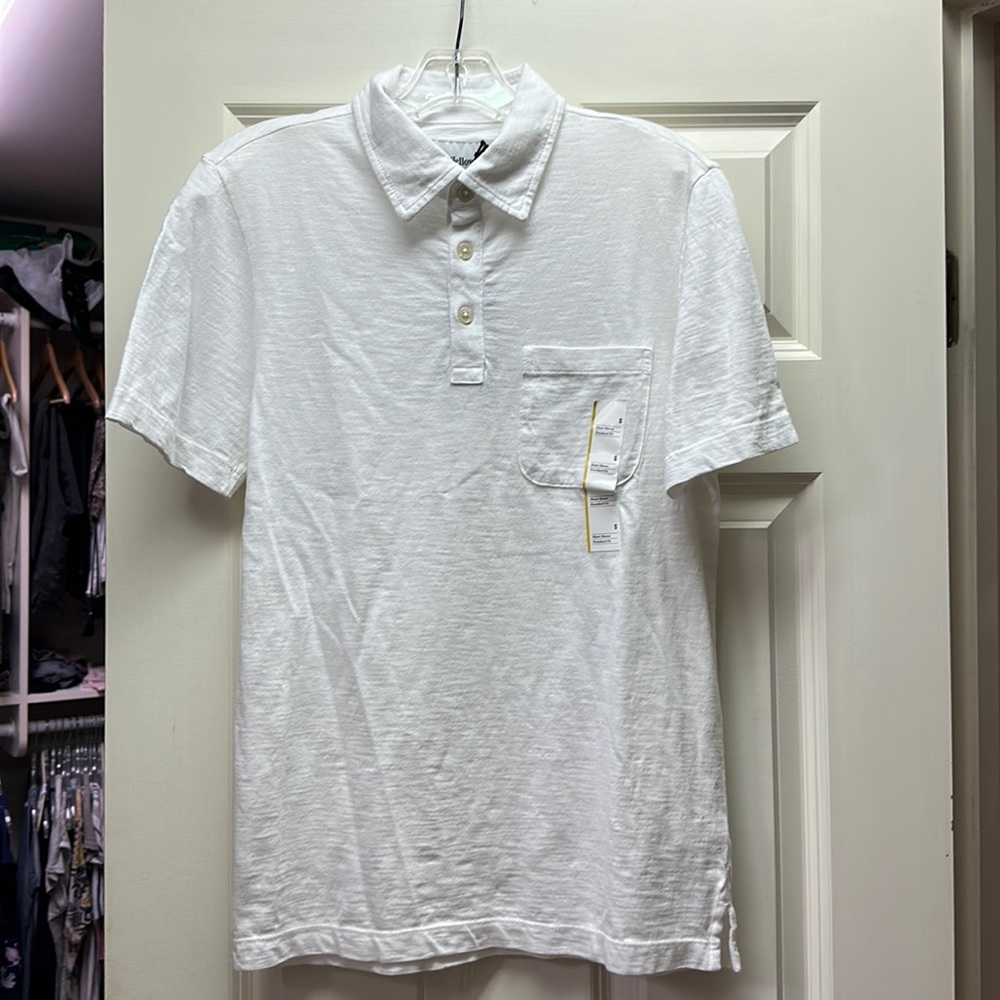 NWT- Men’s White Collared Polo